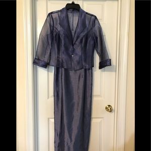 Alex Evenings Blue dress/ gown sz 6